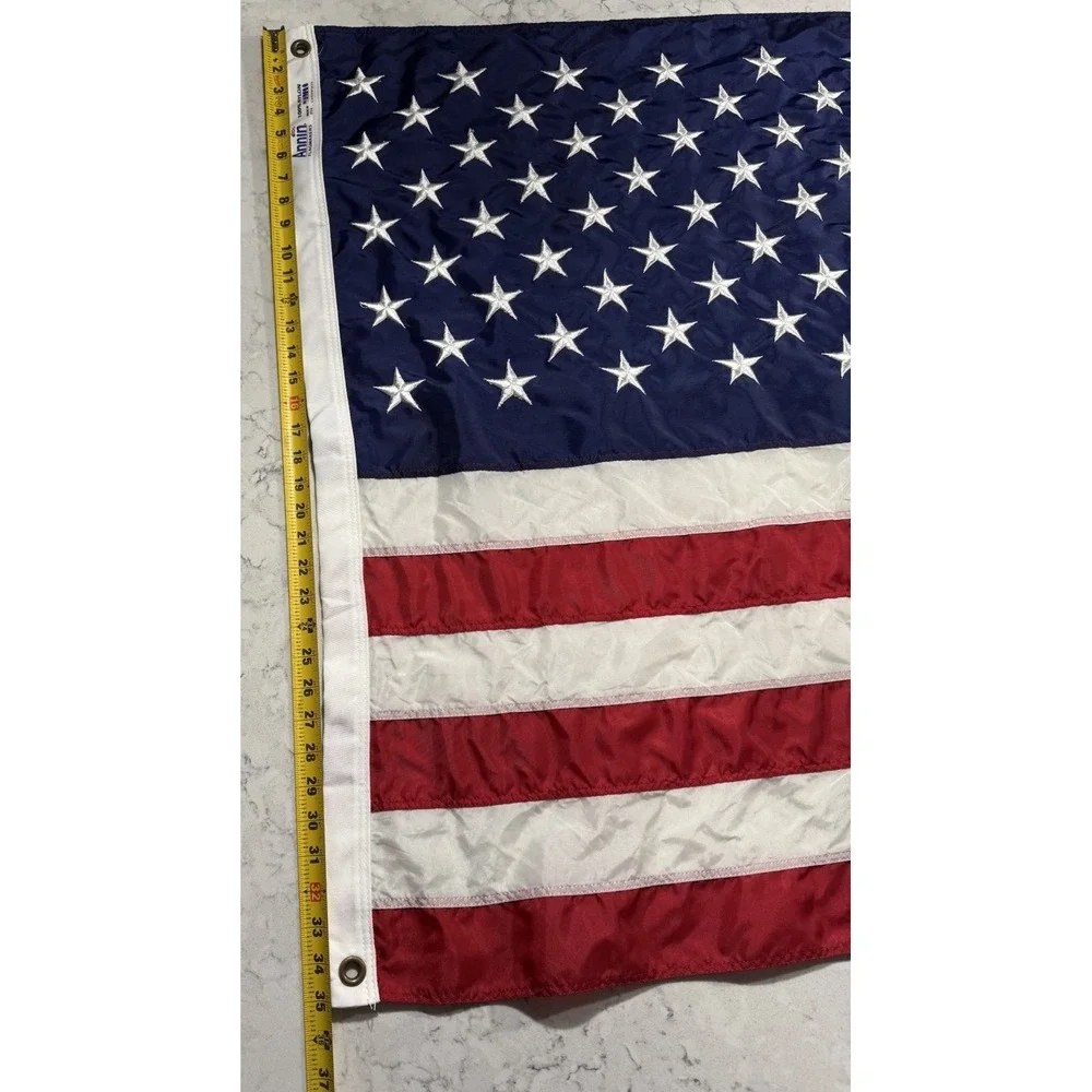 Annin American Flag 3x5 Nylon Embroidered Stars Sewn Stripes Outdoor Made In USA